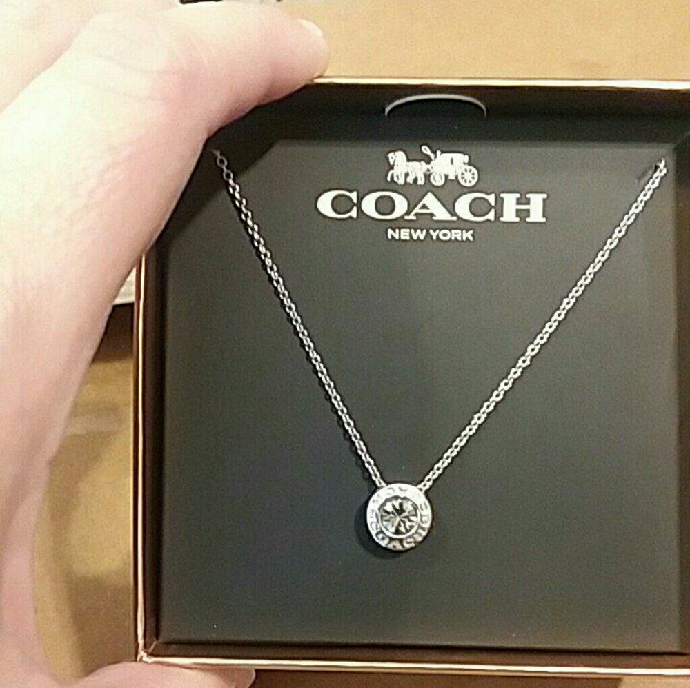 Coach neckless and earing